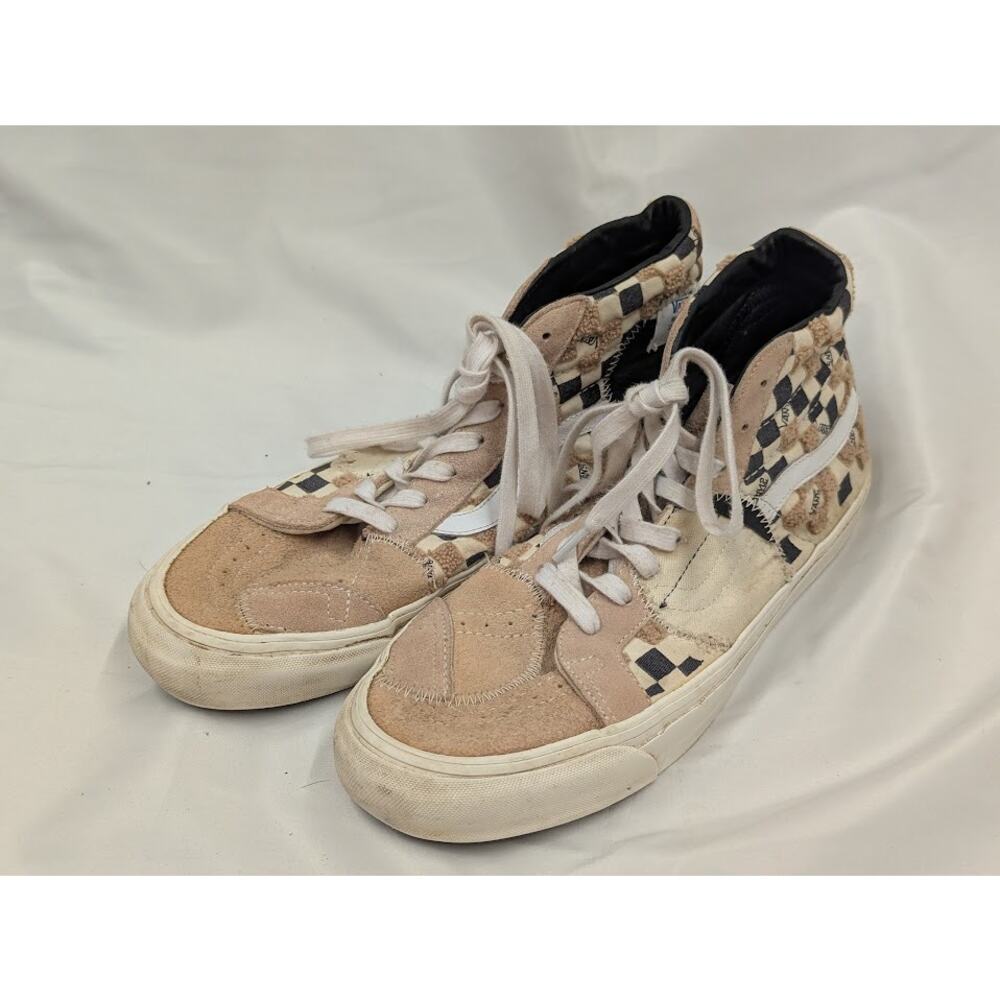 VANS VAULT SK8-HI BRICOLAGE LX - CLASSIC WHITE/SPANISH VILLA/EBONY Mens Sz 11